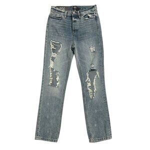 BDG Urban Outfitters Size 24 Straight Narrow High Rise Distressed Jeans Denim
